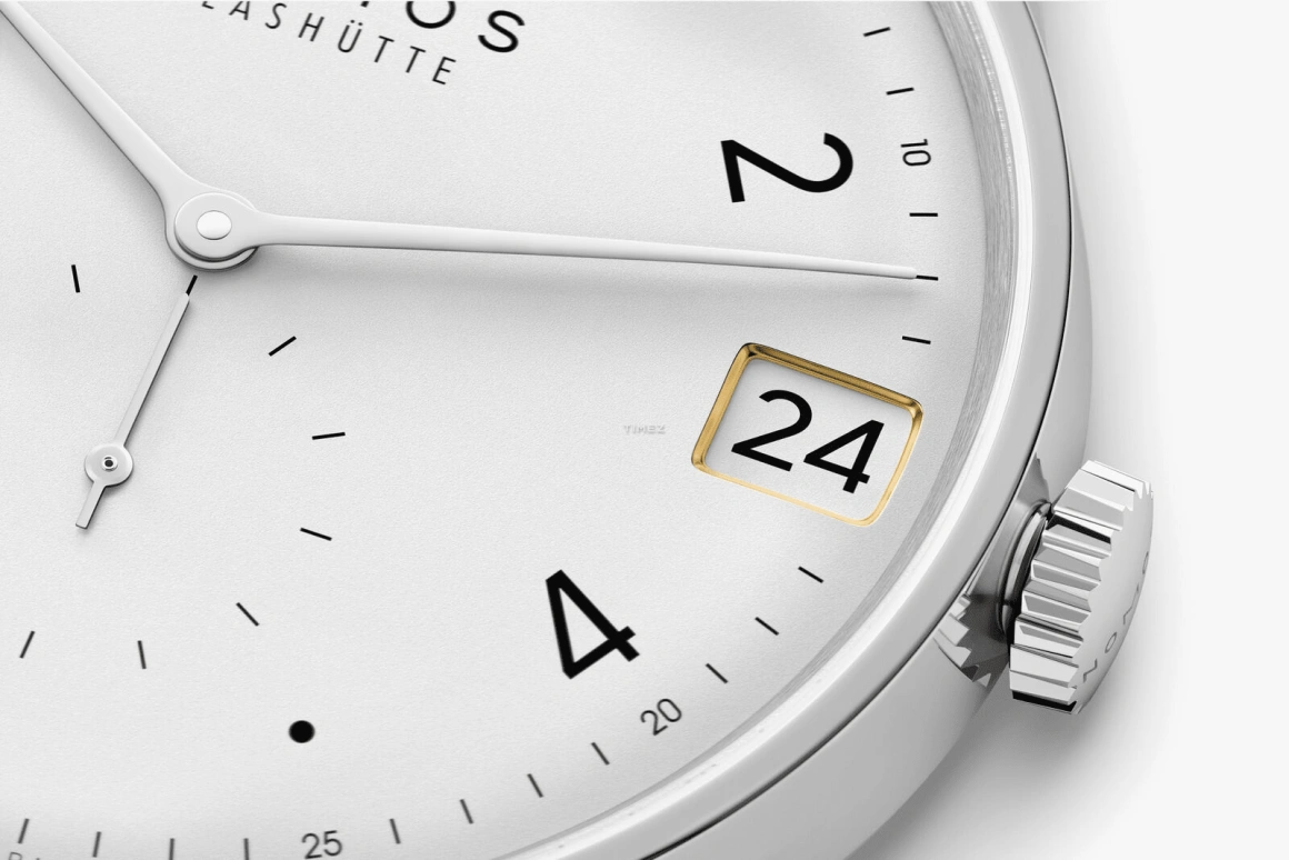 Nomos Glashütte,Minimatik 39.50mm,39.50mm,Stainless Steel,White,Handwound,Day,52hours,1250