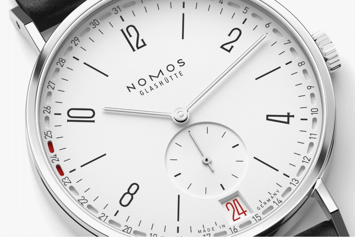 Nomos Glashütte,Tangente 37.50mm,37.50mm,Stainless Steel,Silver White,Handwound,Day,52hours,135