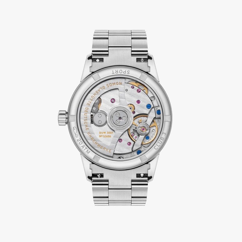 Nomos Glashütte,Club 34mm,34mm,Stainless Steel,Purple,Automatic,42hours,In-house Caliber,757