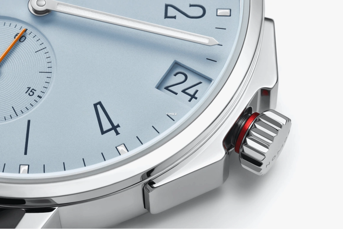 Nomos Glashütte,Ahoi 38.50mm,38.50mm,Stainless Steel,Sky Blue,Automatic,Day,42hours,516