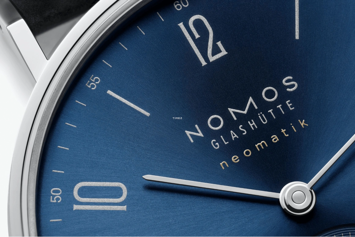 Nomos Glashütte,Tangente 35mm,35mm,Stainless Steel,Blue,Automatic,42hours,In-house Caliber,191
