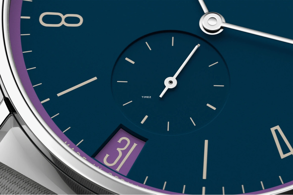 Nomos Glashütte,Tangente 37.50mm,37.50mm,Stainless Steel,Blue,Handwound,Big Date,42hours,179,179.S31