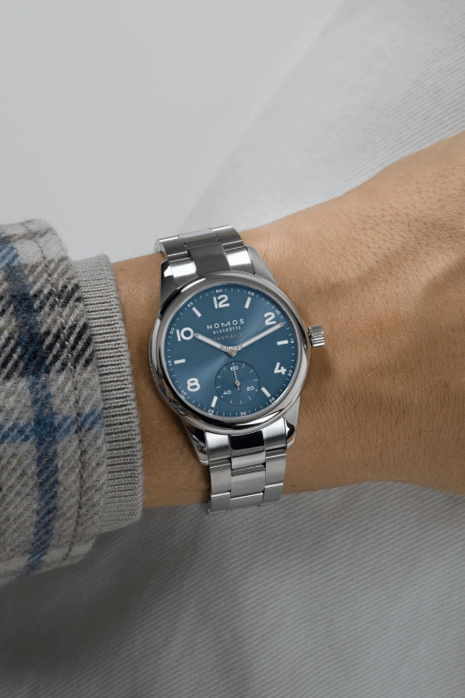Nomos Glashütte,Club 37mm,37mm,Stainless Steel,Blue,Automatic,42hours,In-house Caliber,747