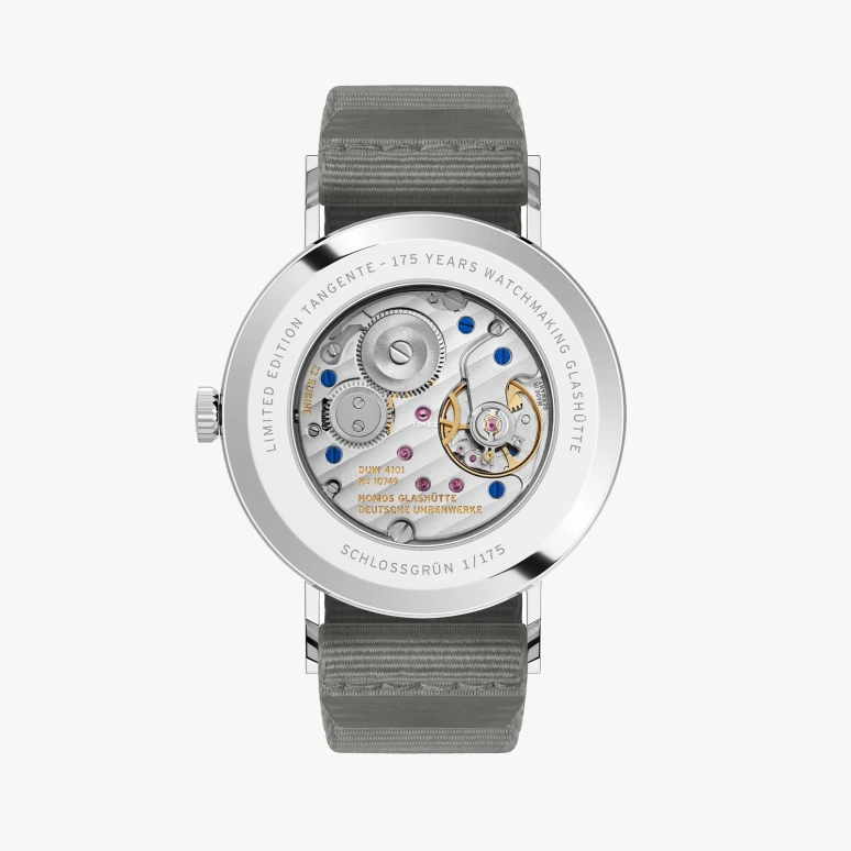 Nomos Glashütte,Tangente 37.50mm,37.50mm,Stainless Steel,Green,Handwound,Big Date,42hours,179,179.S26
