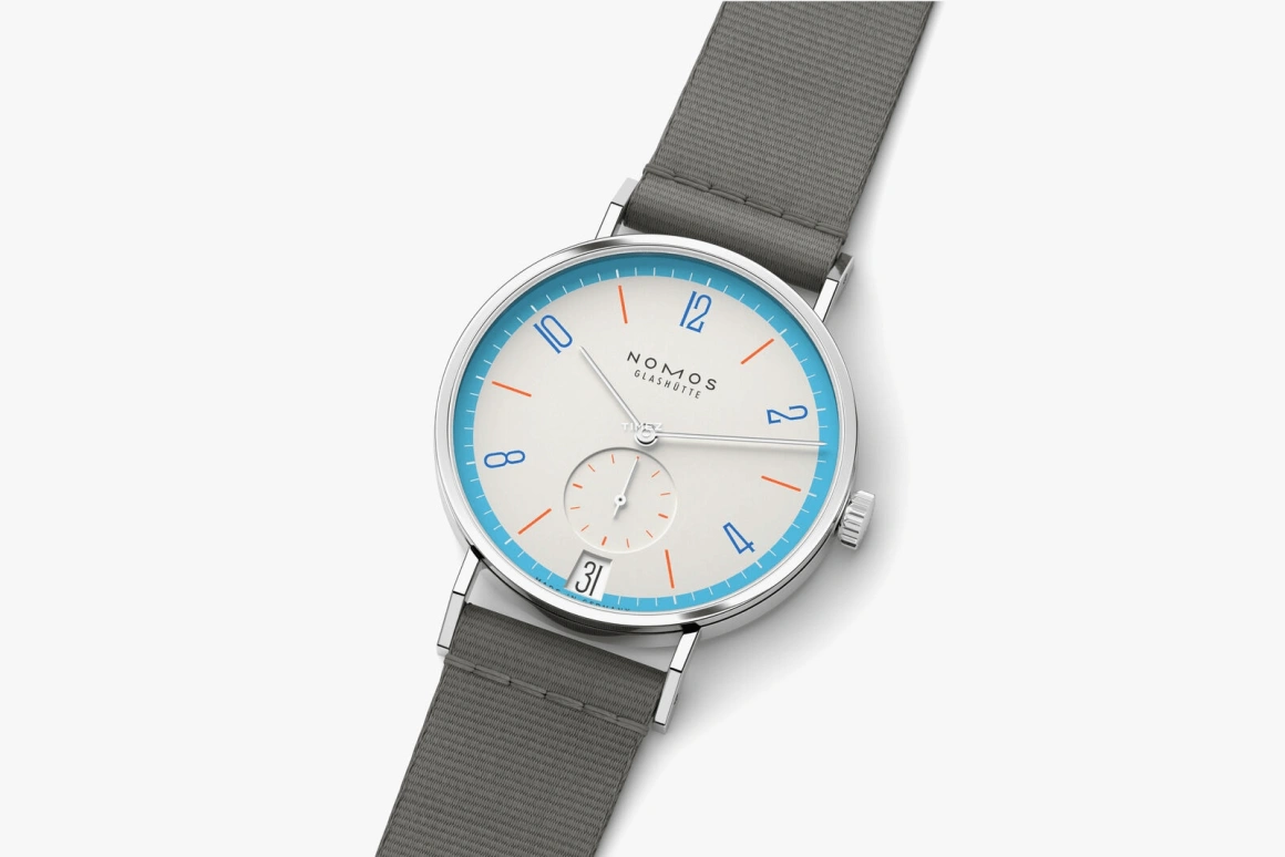 Nomos Glashütte,Tangente 37.50mm,37.50mm,Stainless Steel,White,Handwound,Big Date,42hours,179,179.S5