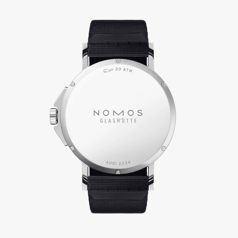 Nomos Glashütte,Ahoi 38.50mm,38.50mm,Stainless Steel,White,Automatic,Day,42hours,525,525.SB