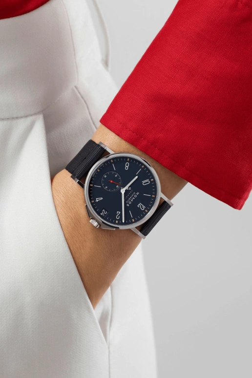 Nomos Glashütte,Ahoi 38.50mm,38.50mm,Stainless Steel,Black,Automatic,Day,42hours,518