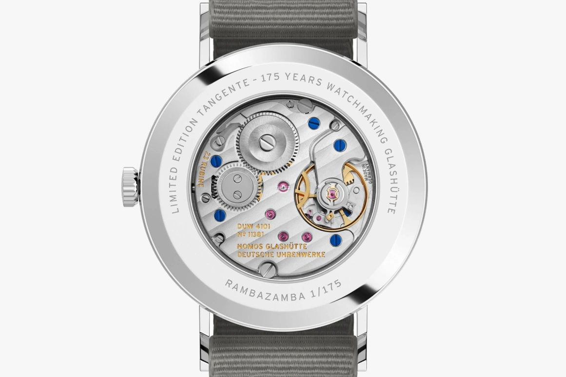 Nomos Glashütte,Tangente 37.50mm,37.50mm,Stainless Steel,Red,Handwound,Big Date,42hours,179,179.S14