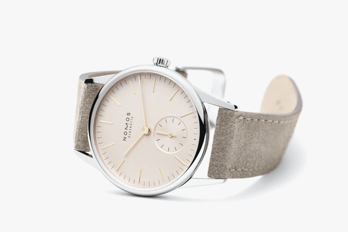 Nomos Glashütte,Orion 32.80mm,32.80mm,Stainless Steel,Pink,Handwound,43hours,In-house Caliber,315