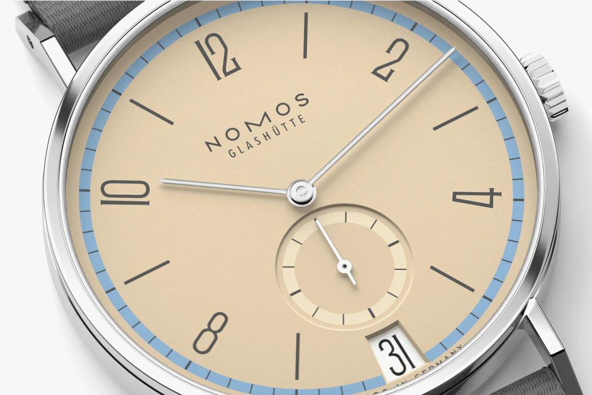 Nomos Glashütte,Tangente 37.50mm,37.50mm,Stainless Steel,Sand,Handwound,Big Date,42hours,179,179.S25