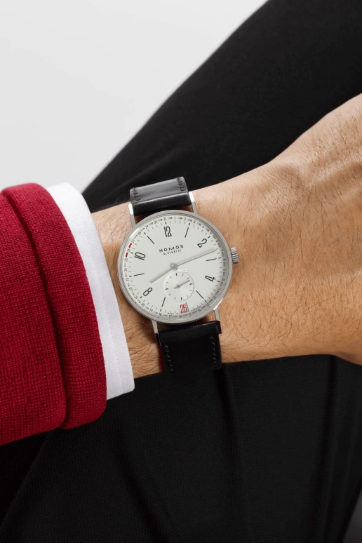 Nomos Glashütte,Tangente 37.50mm,37.50mm,Stainless Steel,Silver White,Handwound,Day,52hours,135