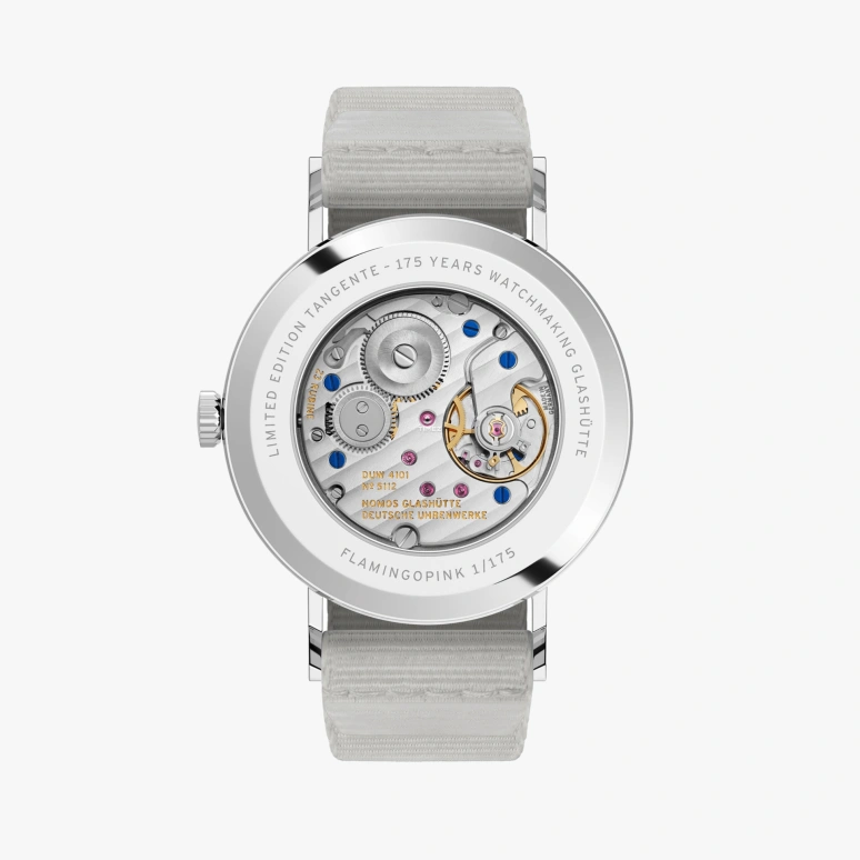 Nomos Glashütte,Tangente 37.50mm,37.50mm,Stainless Steel,Pink,Handwound,Big Date,42hours,179,179.S12