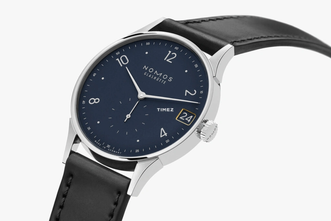 Nomos Glashütte,Minimatik 39.50mm,39.50mm,Stainless Steel,Blue,Handwound,Day,52hours,1252