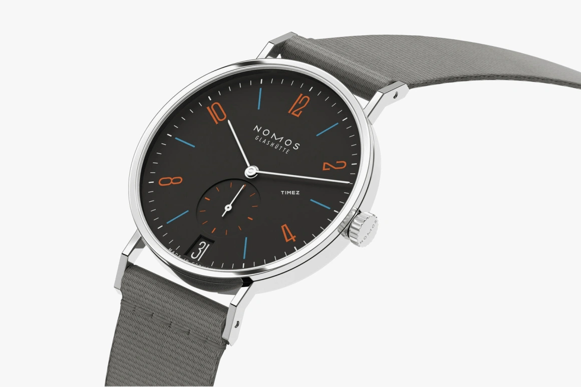Nomos Glashütte,Tangente 37.50mm,37.50mm,Stainless Steel,Black,Handwound,Big Date,42hours,179,179.S29