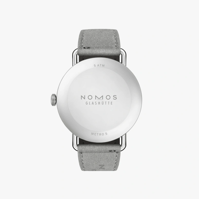 Nomos Glashütte,Metro 33mm,33mm,Stainless Steel,Grey,Handwound,43hours,In-house Caliber,1122,1122.SB