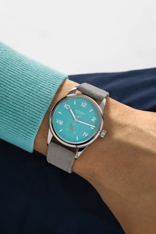 Nomos Glashütte,Club 38.50mm,38.50mm,Stainless Steel,Blue,Handwound,43hours,In-house Caliber,724