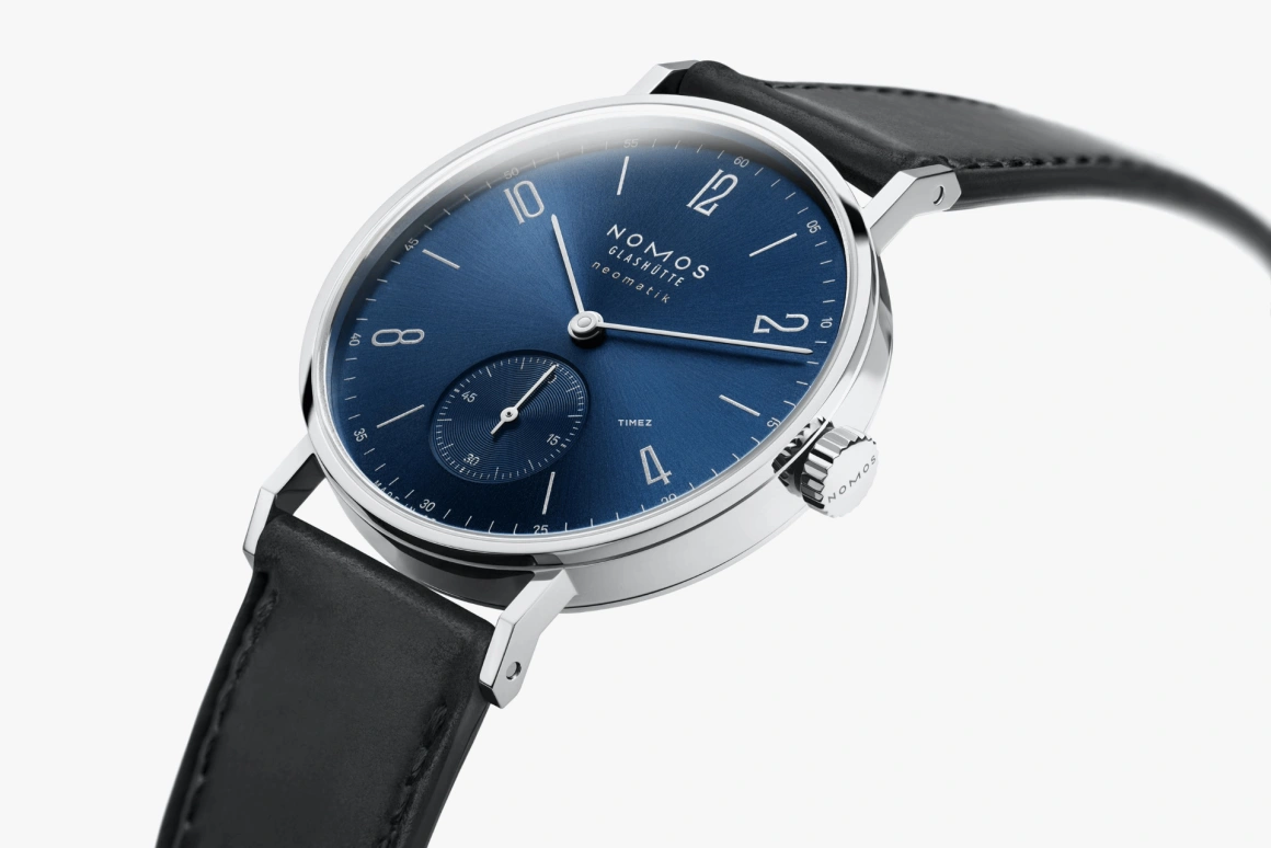 Nomos Glashütte,Tangente 35mm,35mm,Stainless Steel,Blue,Automatic,42hours,In-house Caliber,191