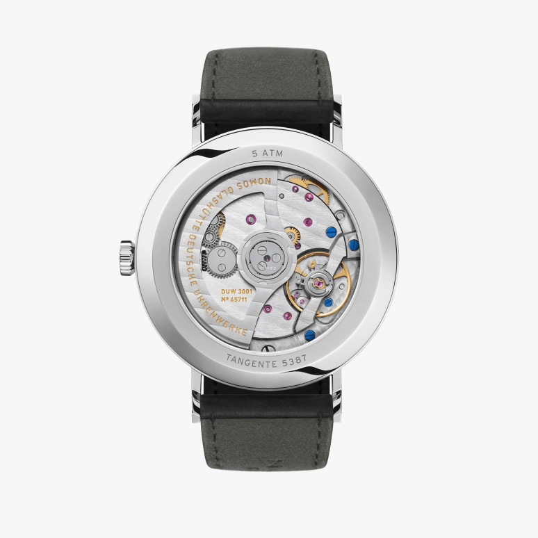 Nomos Glashütte,Tangente 38.50mm,38.50mm,Stainless Steel,Blue,Automatic,Day,42hours,146