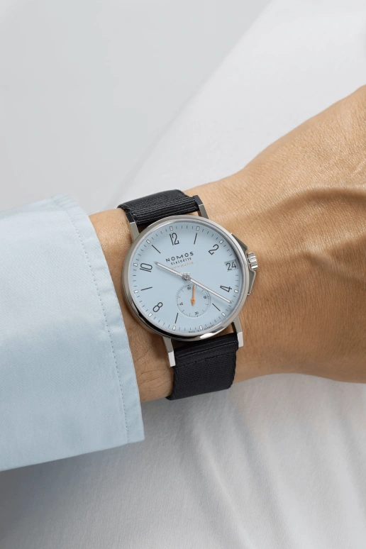 Nomos Glashütte,Ahoi 38.50mm,38.50mm,Stainless Steel,Sky Blue,Automatic,Day,42hours,526