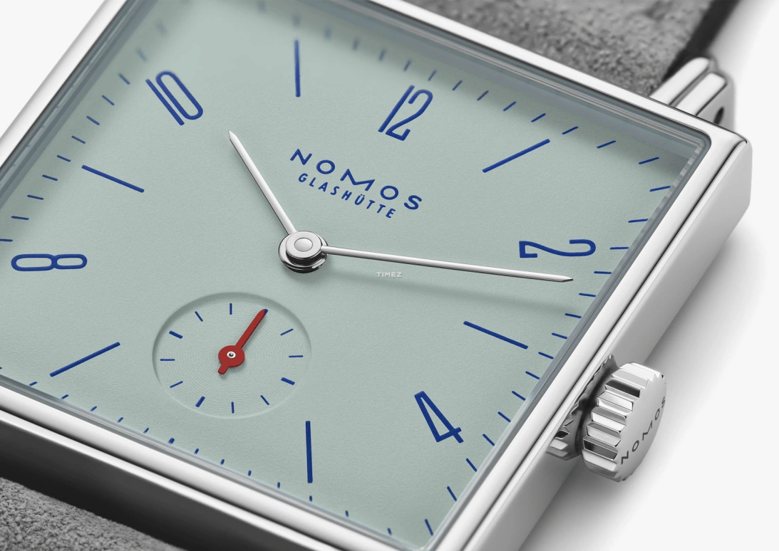 Nomos Glashütte,Tetra 29.50x29.50mm,29.50x29.50mm,Stainless Steel,Green,Handwound,43hours,In-house Caliber,495