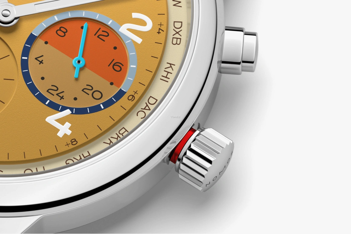 Nomos Glashütte,Club 40mm,40mm,Stainless Steel,Sand,Automatic,World Time,Day / Night Indication,790,790.S6