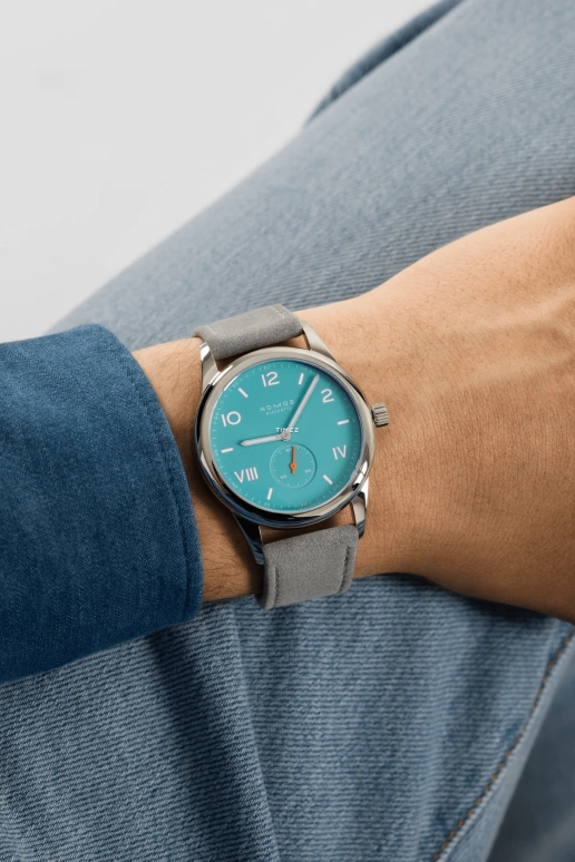 Nomos Glashütte,Club 38.50mm,38.50mm,Stainless Steel,Blue,Handwound,43hours,In-house Caliber,724
