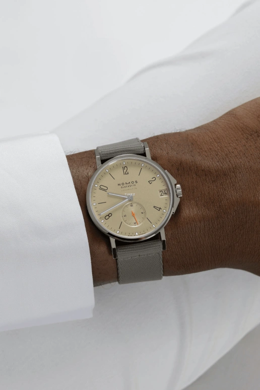 Nomos Glashütte,Ahoi 38.50mm,38.50mm,Stainless Steel,Sand,Cream,Automatic,Day,42hours,517