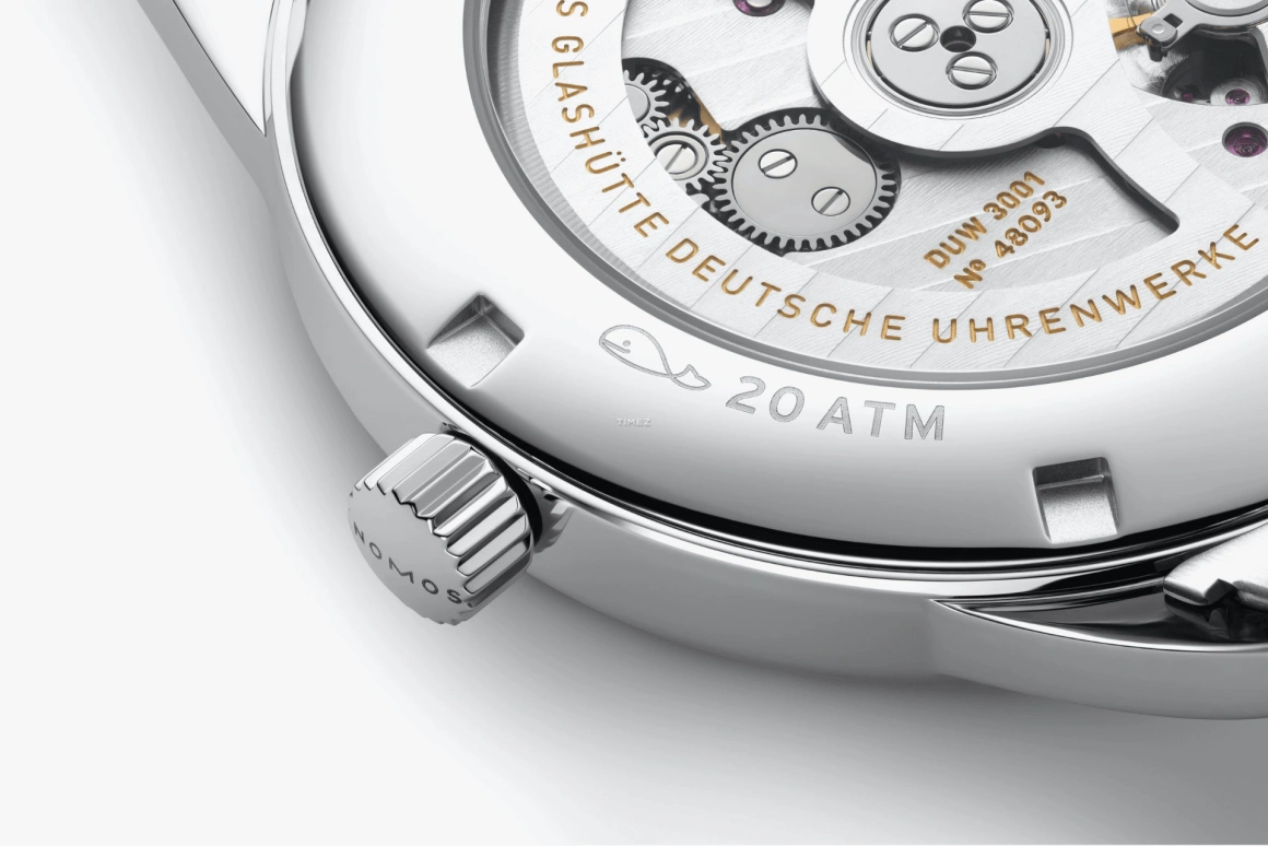 Nomos Glashütte,Club 39.50mm,39.50mm,Stainless Steel,Grey,Automatic,42hours,In-house Caliber,764