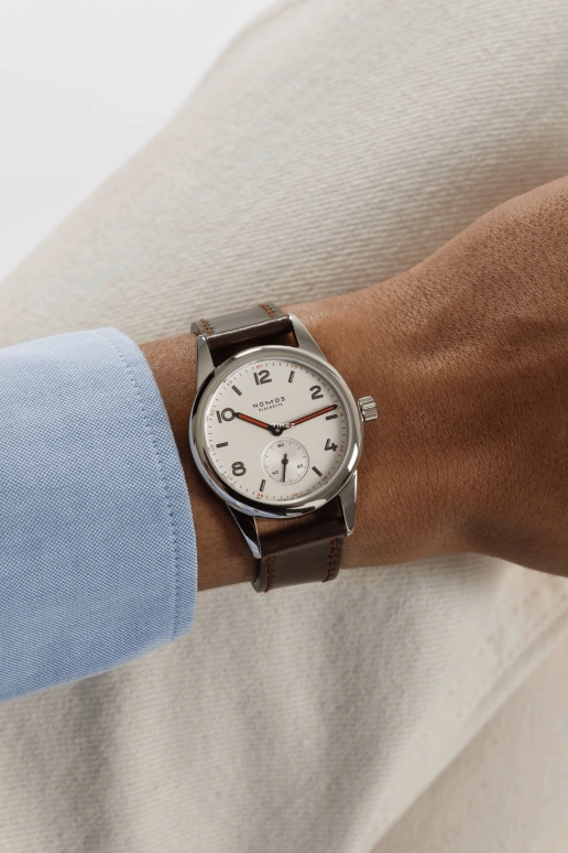 Nomos Glashütte,Club 36mm,36mm,Stainless Steel,White,Handwound,43hours,In-house Caliber,701,701.1