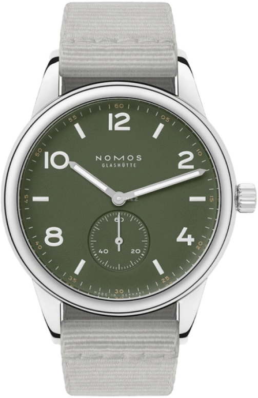 Nomos Glashütte,Club 40mm,40mm,Stainless Steel,Green,Automatic,43hours,In-house Caliber,753,753.S3