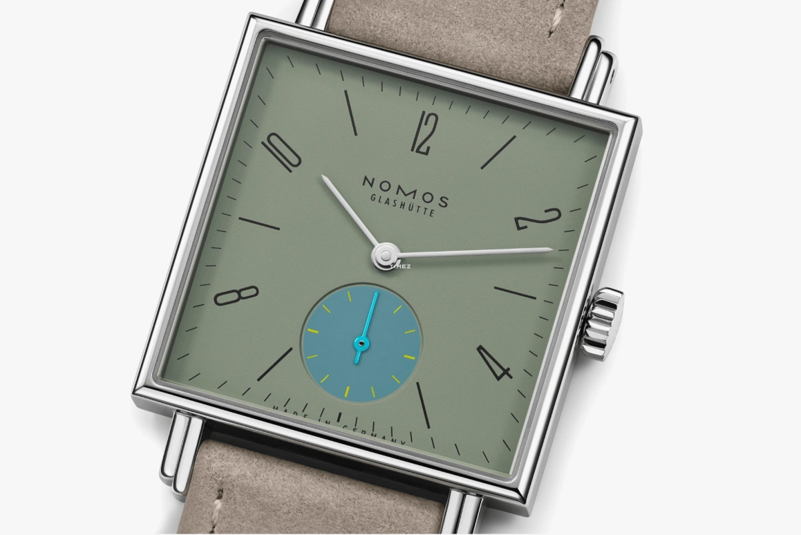 Nomos Glashütte,Tetra 29.50mm,29.50mm,Stainless Steel,Green,Handwound,53hours,In-house Caliber,439