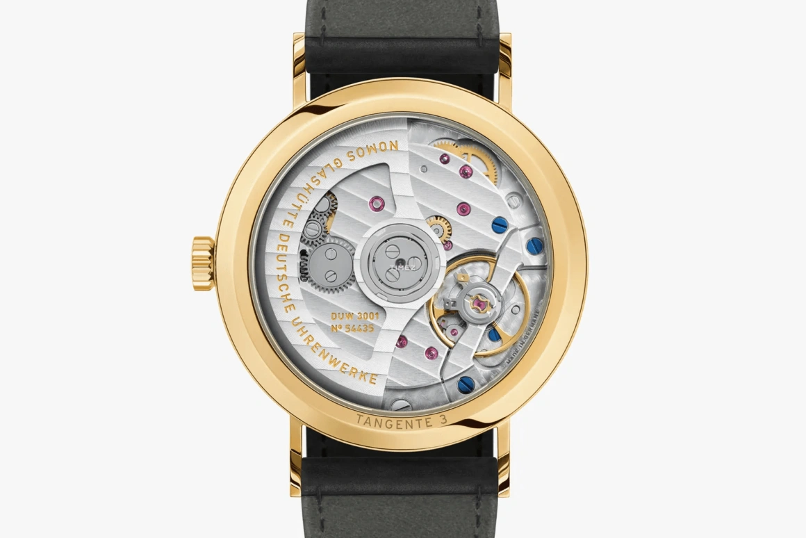Nomos Glashütte,Tangente 35mm,35mm,Yellow Gold,Black,Automatic,42hours,In-house Caliber,163