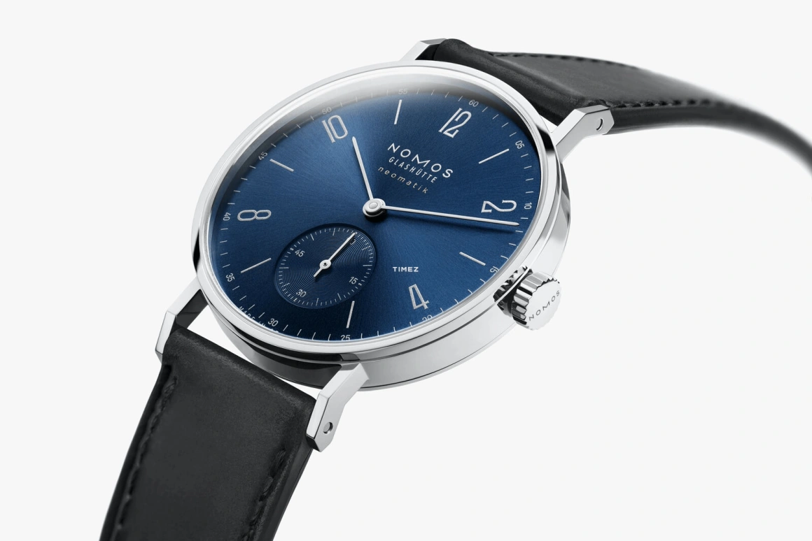 Nomos Glashütte,Tangente 35mm,35mm,Stainless Steel,Blue,Automatic,42hours,In-house Caliber,190