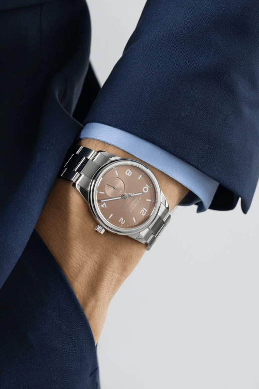 Nomos Glashütte,Club 39.50mm,39.50mm,Stainless Steel,Brown,Automatic,42hours,In-house Caliber,762