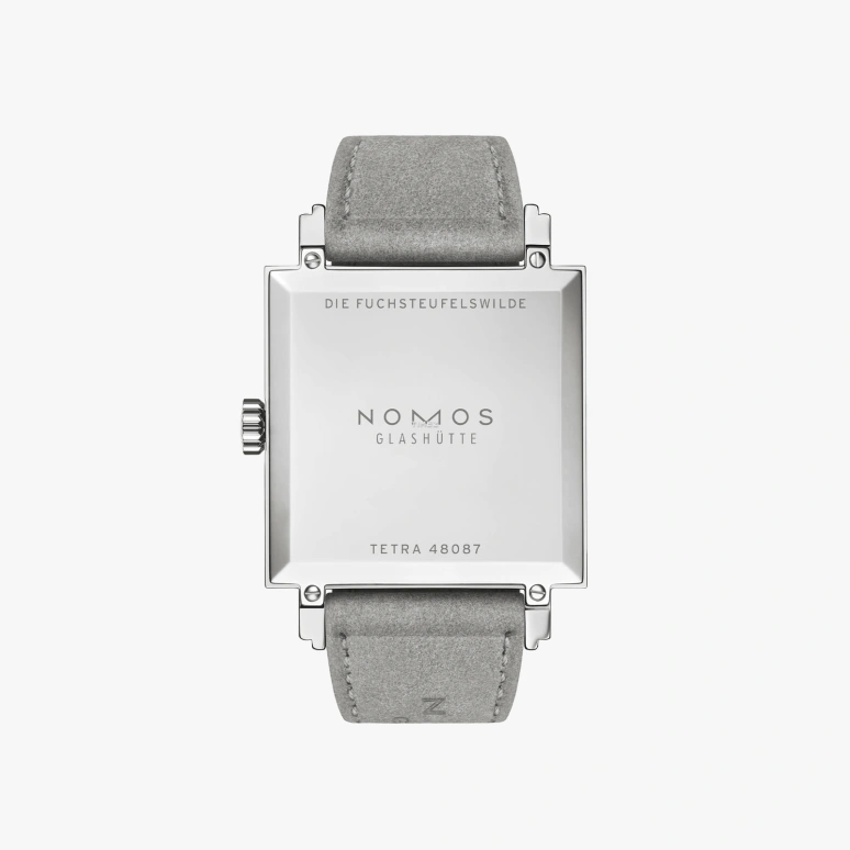 Nomos Glashütte,Tetra 29.50x29.50mm,29.50x29.50mm,Stainless Steel,Purple,Handwound,43hours,In-house Caliber,425