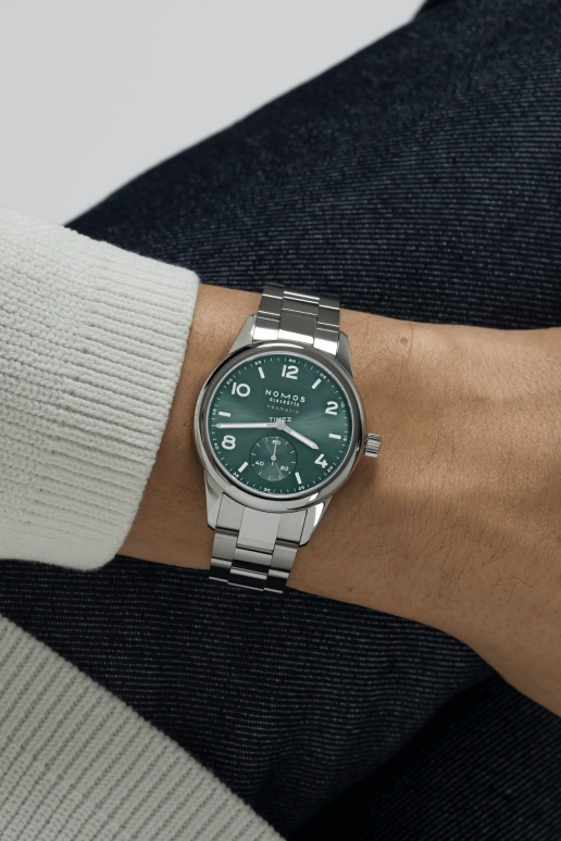 Nomos Glashütte,Club 37mm,37mm,Stainless Steel,Green,Automatic,42hours,In-house Caliber,745