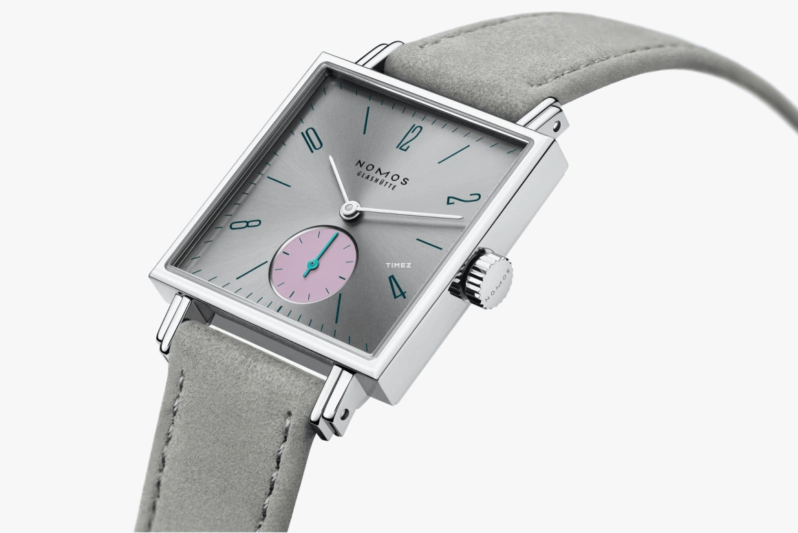 Nomos Glashütte,Tetra 29.50x29.50mm,29.50x29.50mm,Stainless Steel,Grey,Handwound,43hours,In-house Caliber,427
