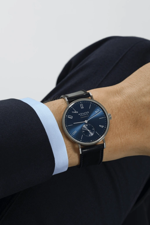 Nomos Glashütte,Tangente 38.50mm,38.50mm,Stainless Steel,Blue,Automatic,42hours,In-house Caliber,145