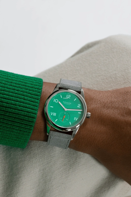 Nomos Glashütte,Club 38.50mm,38.50mm,Stainless Steel,Green,Handwound,43hours,In-house Caliber,726