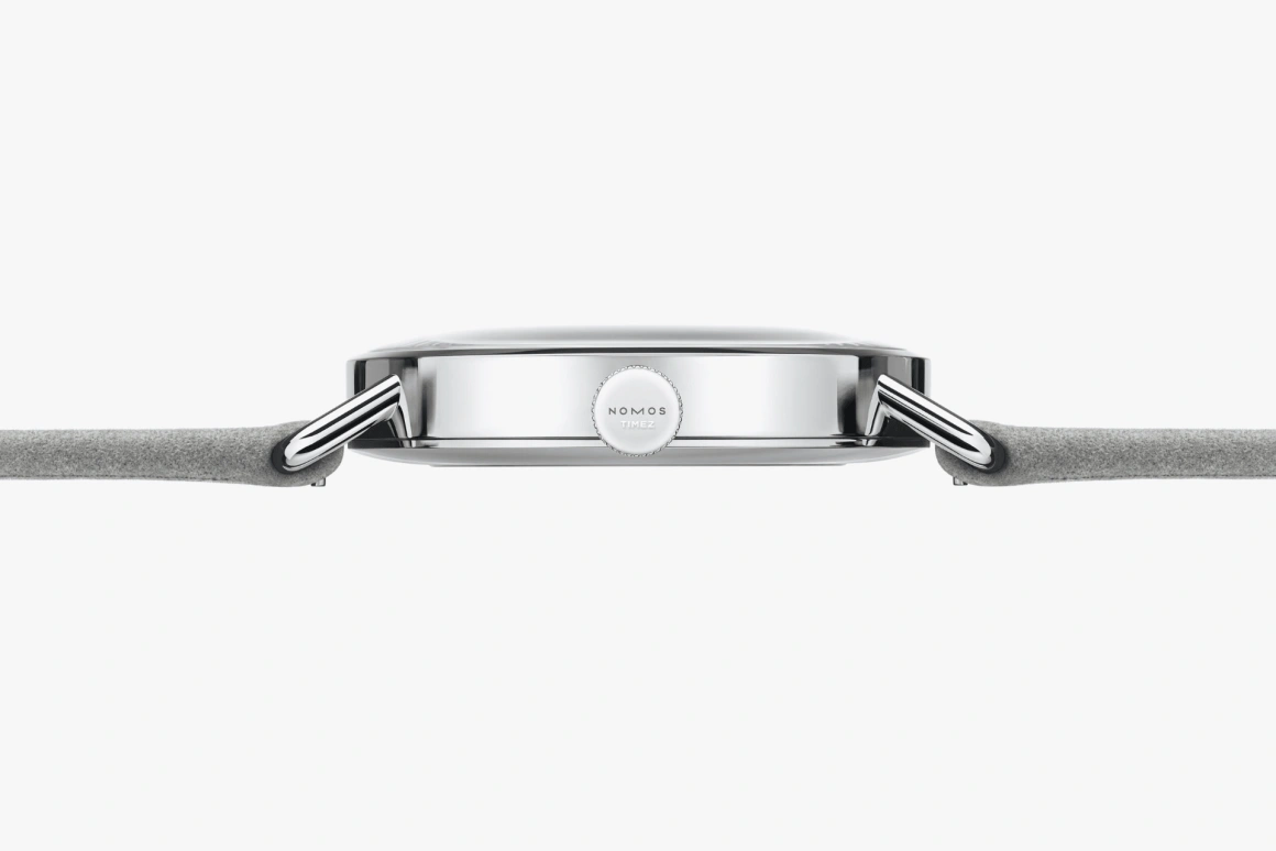 Nomos Glashütte,Metro 33mm,33mm,Stainless Steel,Grey,Handwound,43hours,In-house Caliber,1122,1122.SB