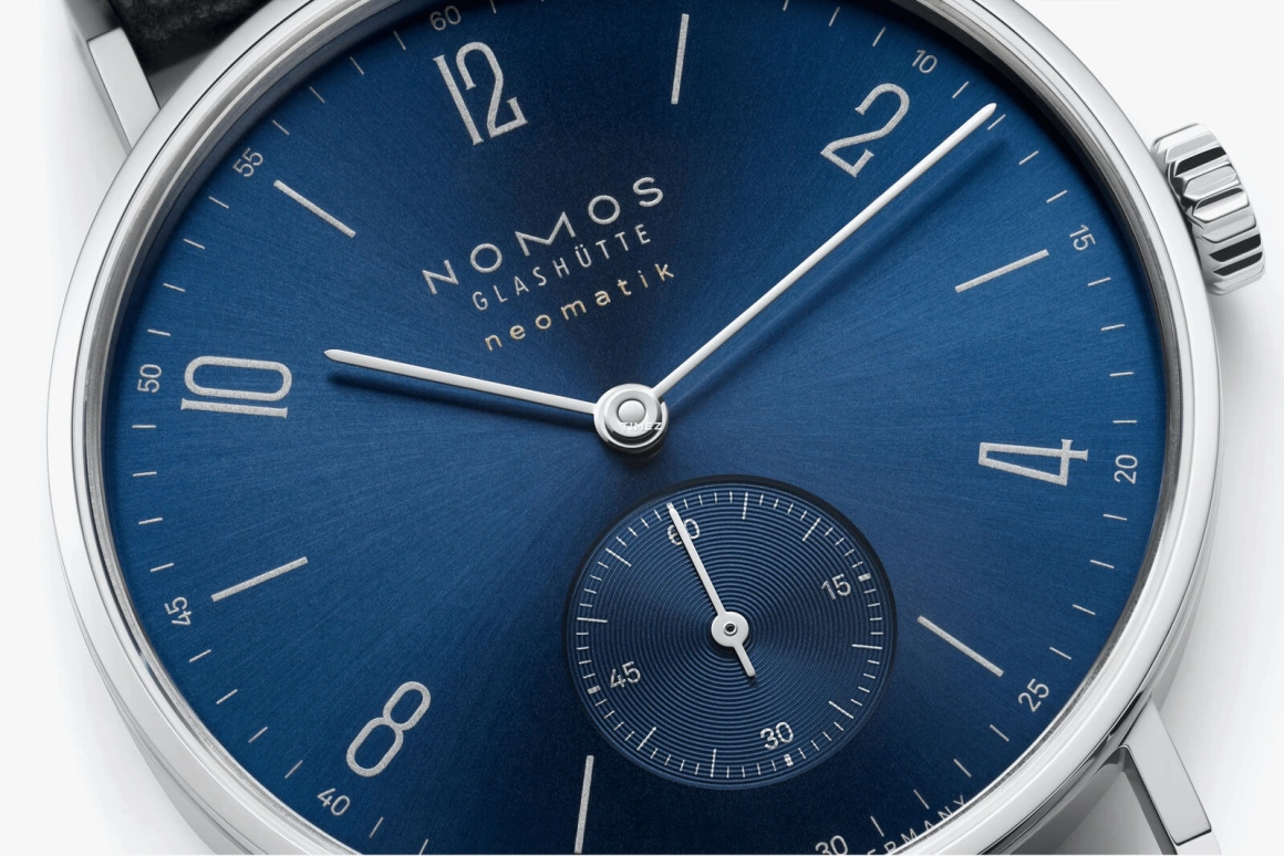 Nomos Glashütte,Tangente 35mm,35mm,Stainless Steel,Blue,Automatic,42hours,In-house Caliber,190