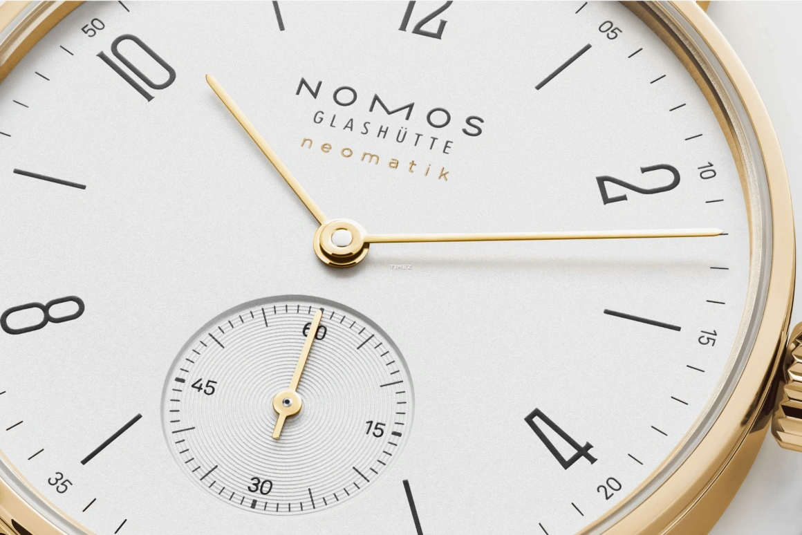 Nomos Glashütte,Tangente 35mm,35mm,Yellow Gold,Silver White,Automatic,42hours,In-house Caliber,162