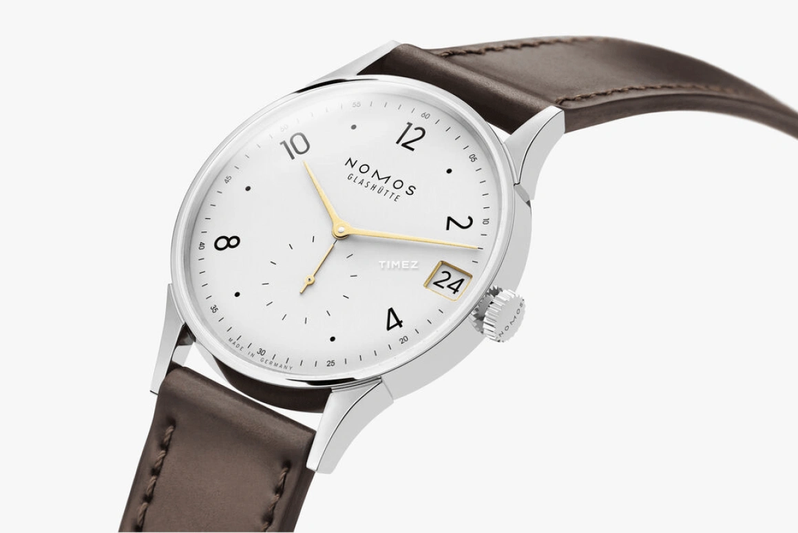 Nomos Glashütte,Minimatik 39.50mm,39.50mm,Stainless Steel,White,Handwound,Day,52hours,1251