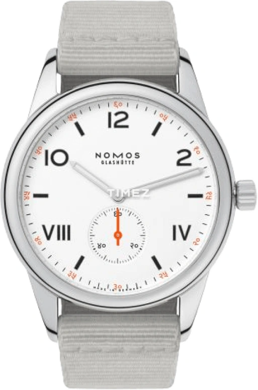 Nomos Glashütte,Club 38.50mm,38.50mm,Stainless Steel,White,Handwound,43hours,In-house Caliber,737,737.S2