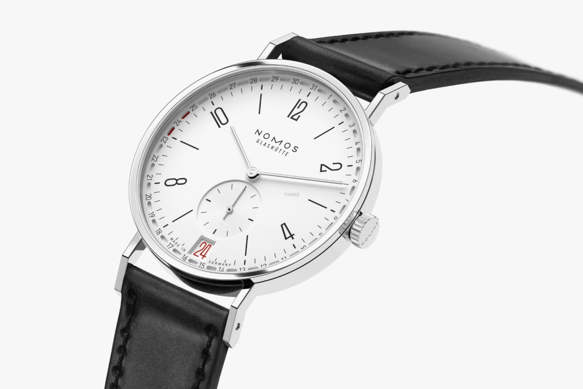 Nomos Glashütte,Tangente 37.50mm,37.50mm,Stainless Steel,Silver White,Handwound,Day,52hours,135