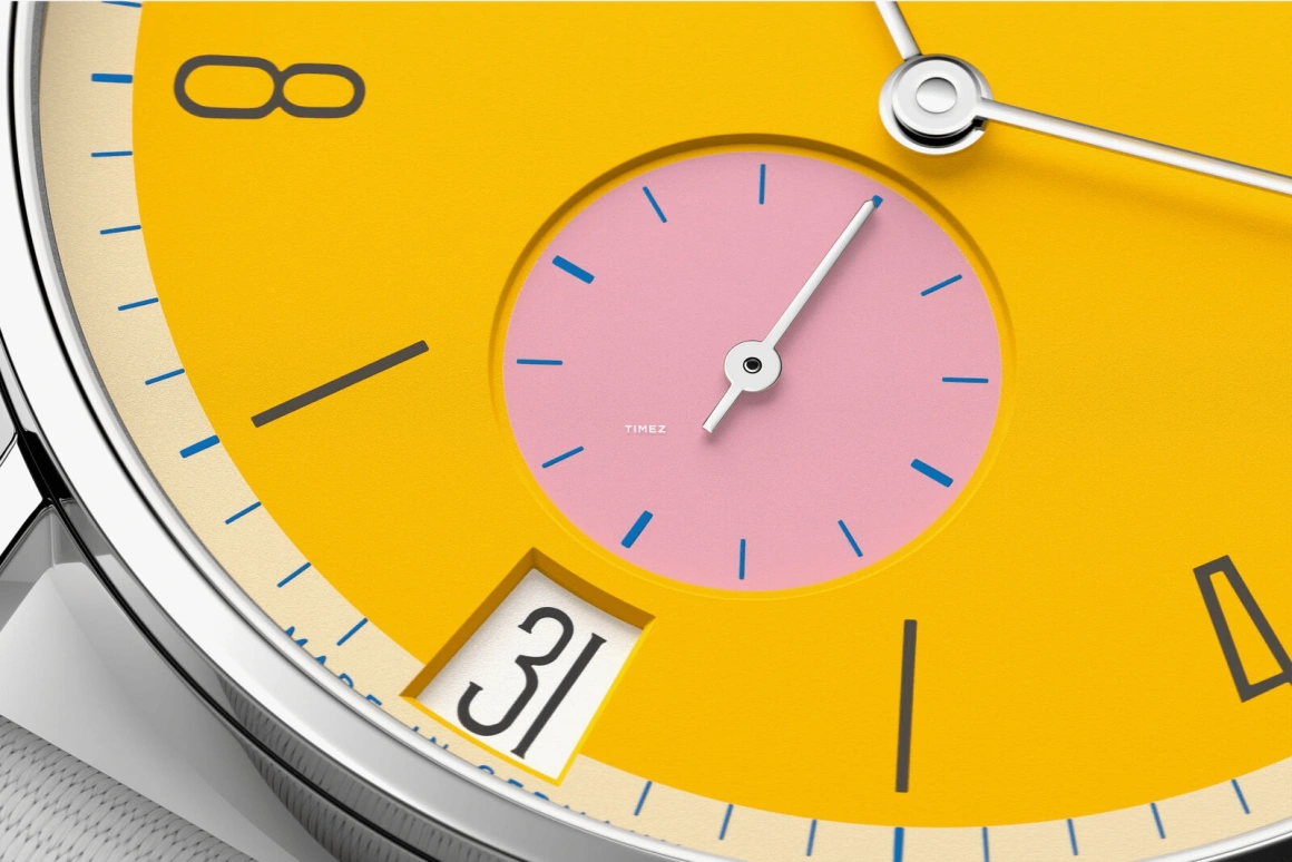 Nomos Glashütte,Tangente 37.50mm,37.50mm,Stainless Steel,Yellow,Handwound,Big Date,42hours,179,179.S8