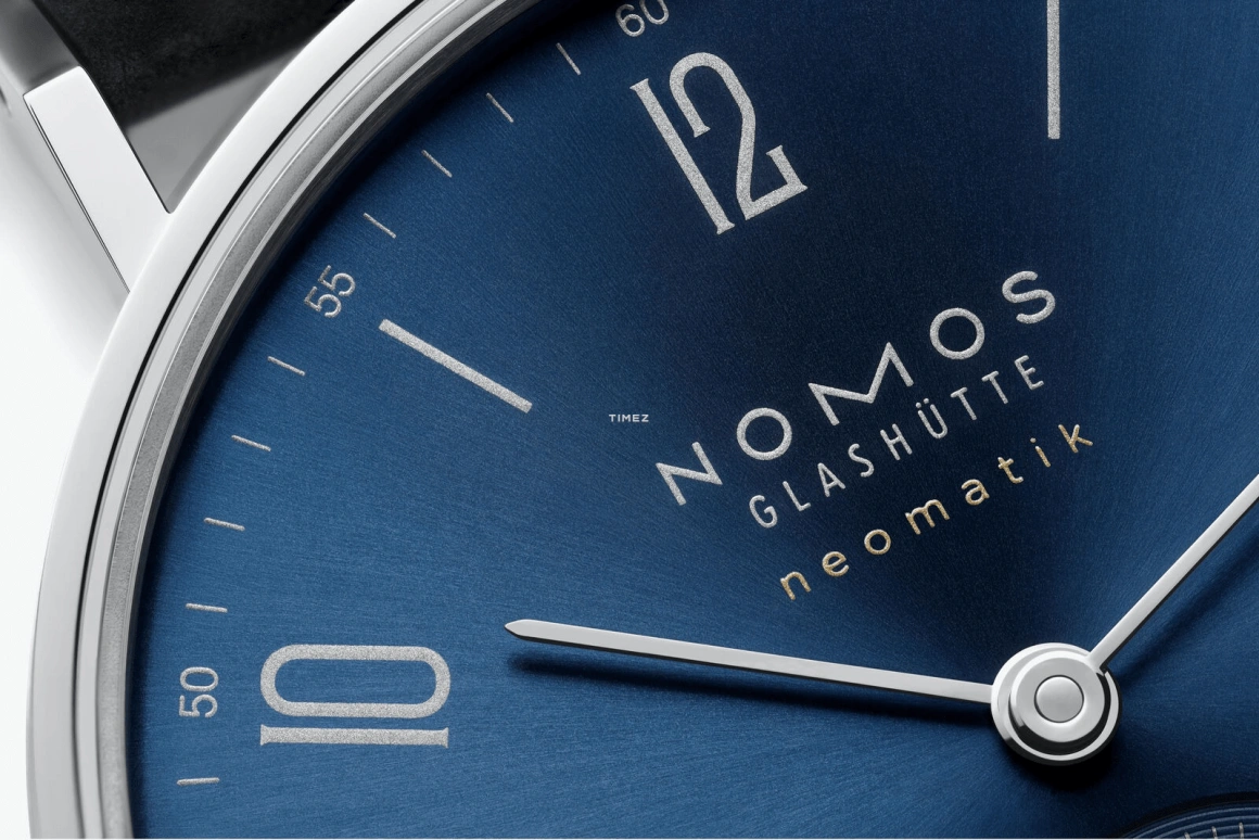 Nomos Glashütte,Tangente 35mm,35mm,Stainless Steel,Blue,Automatic,42hours,In-house Caliber,190