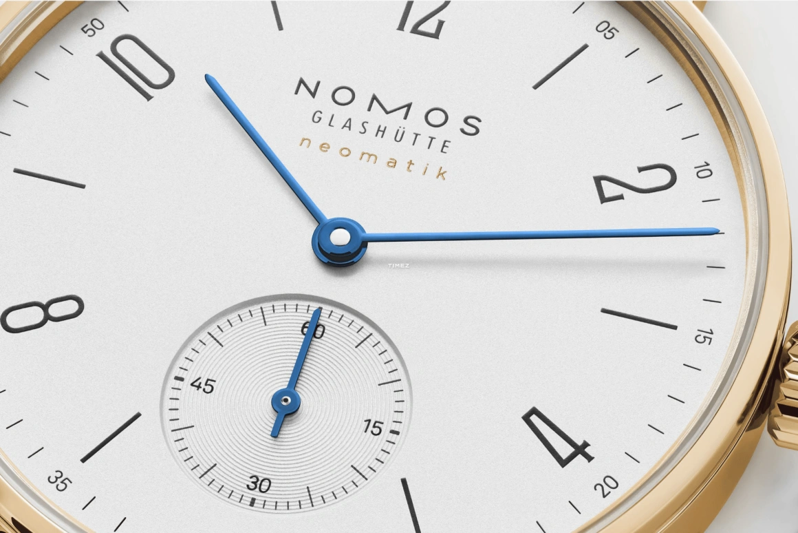 Nomos Glashütte,Tangente 35mm,35mm,Yellow Gold,Silver White,Automatic,42hours,In-house Caliber,161