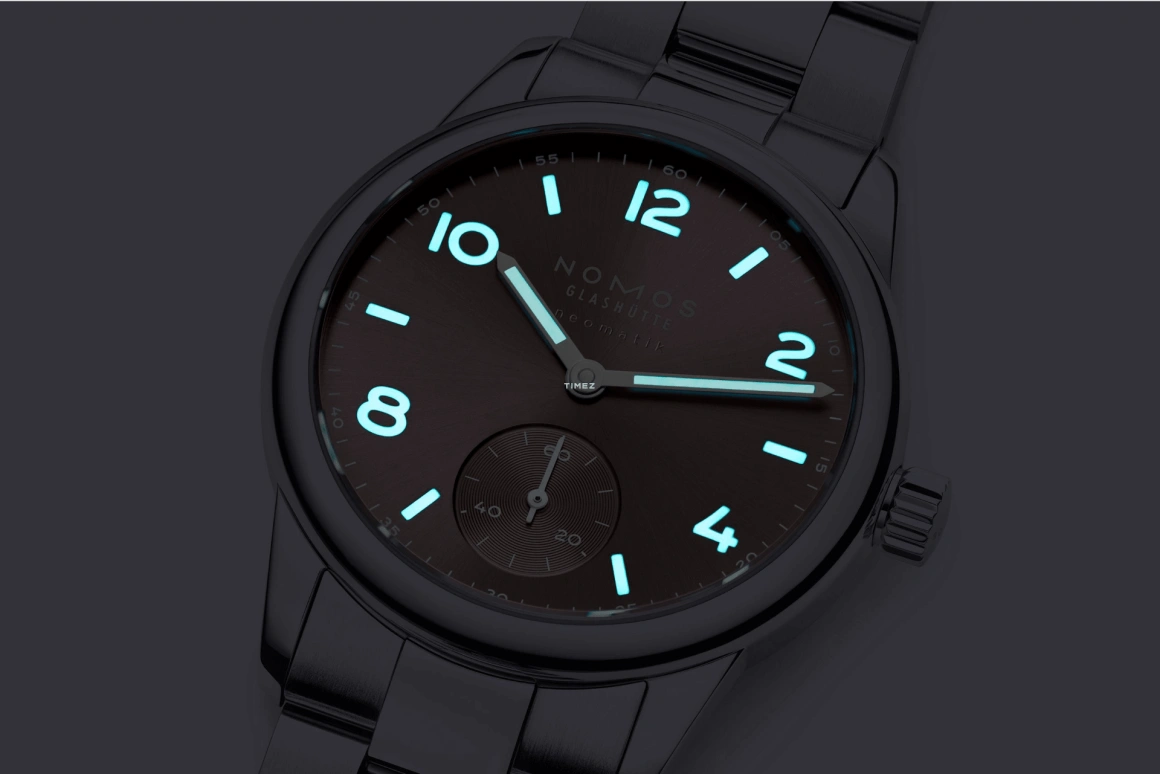 Nomos Glashütte,Club 34mm,34mm,Stainless Steel,Rose,Pink,Automatic,42hours,In-house Caliber,756