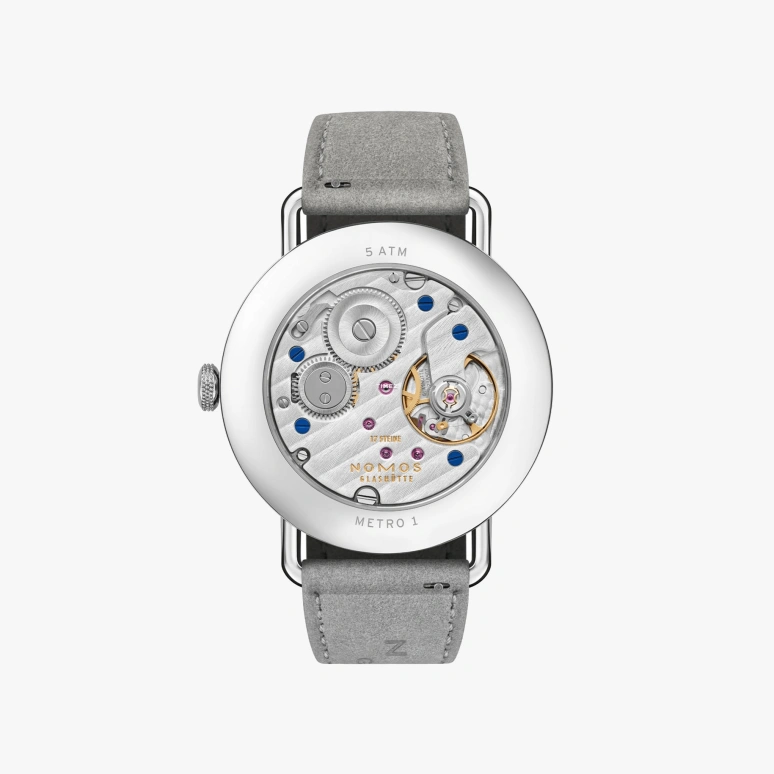 Nomos Glashütte,Metro 33mm,33mm,Stainless Steel,Silver,Handwound,43hours,In-house Caliber,1122